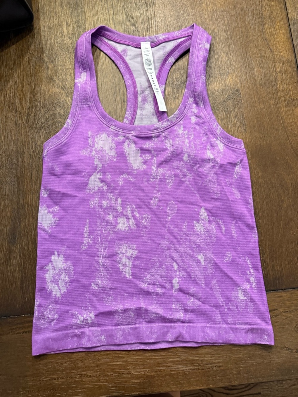 lululemon athletica Purple Tie-Dye Racerback Tank